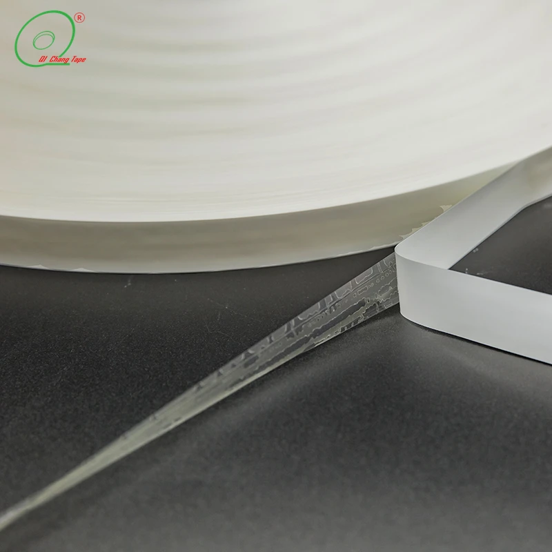 Courier Tape for Envelop Bags 2021 Hot Sale Glassine Paper Rubber QC Double Sided Hot Melt Antistatic Offer Printing Free White