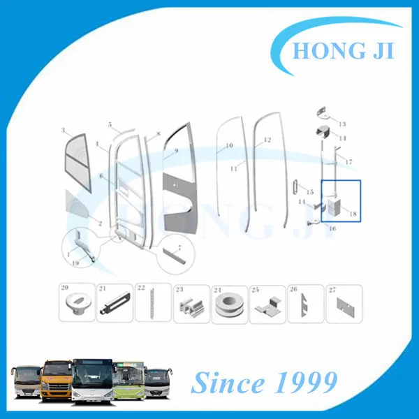 Подлинный открывающийся дверной насос для пассажирского автобуса с электромагнитным клапаном