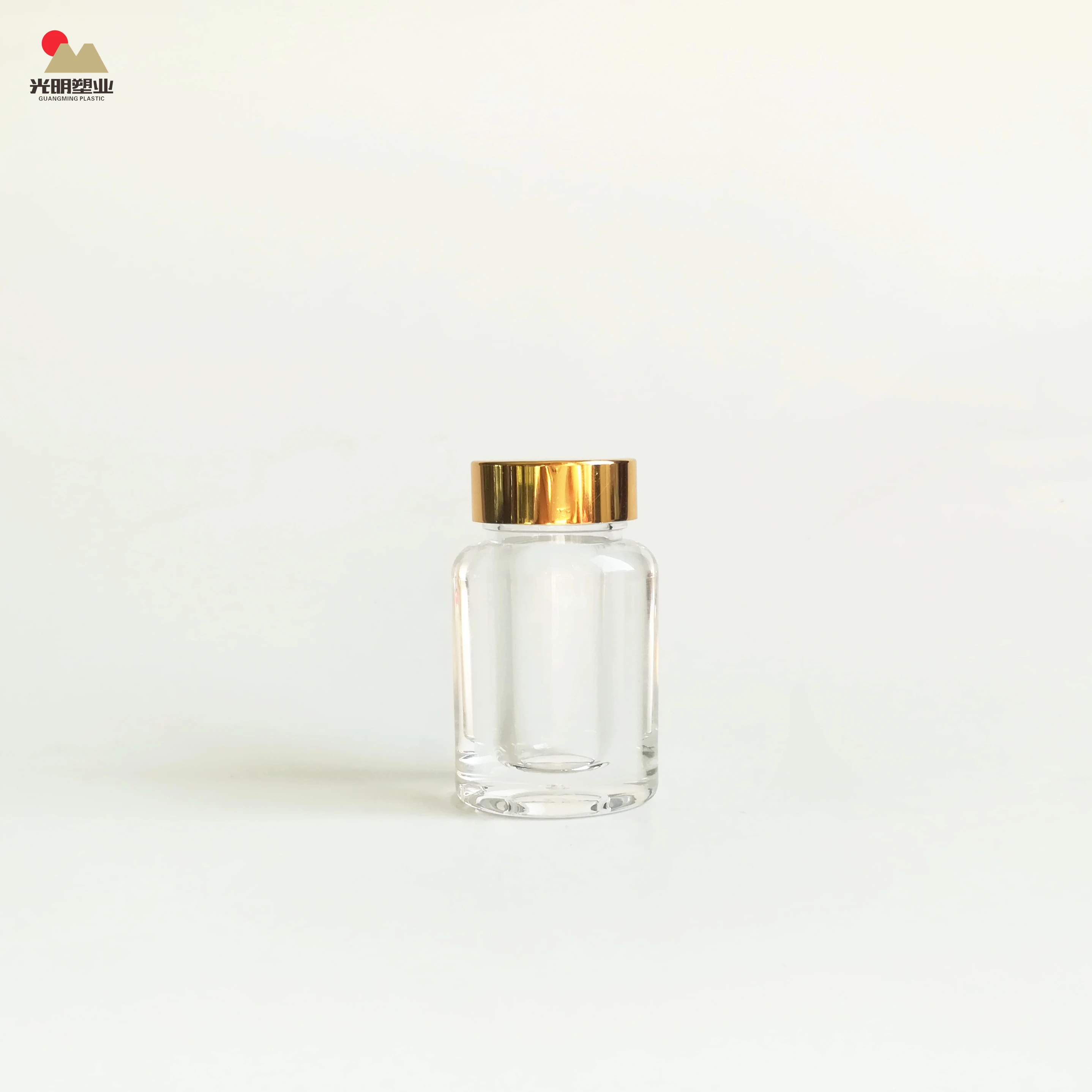 High Quality Clear Acrylic dextrose candy packaging bottle, saffron crocus packaging bottle