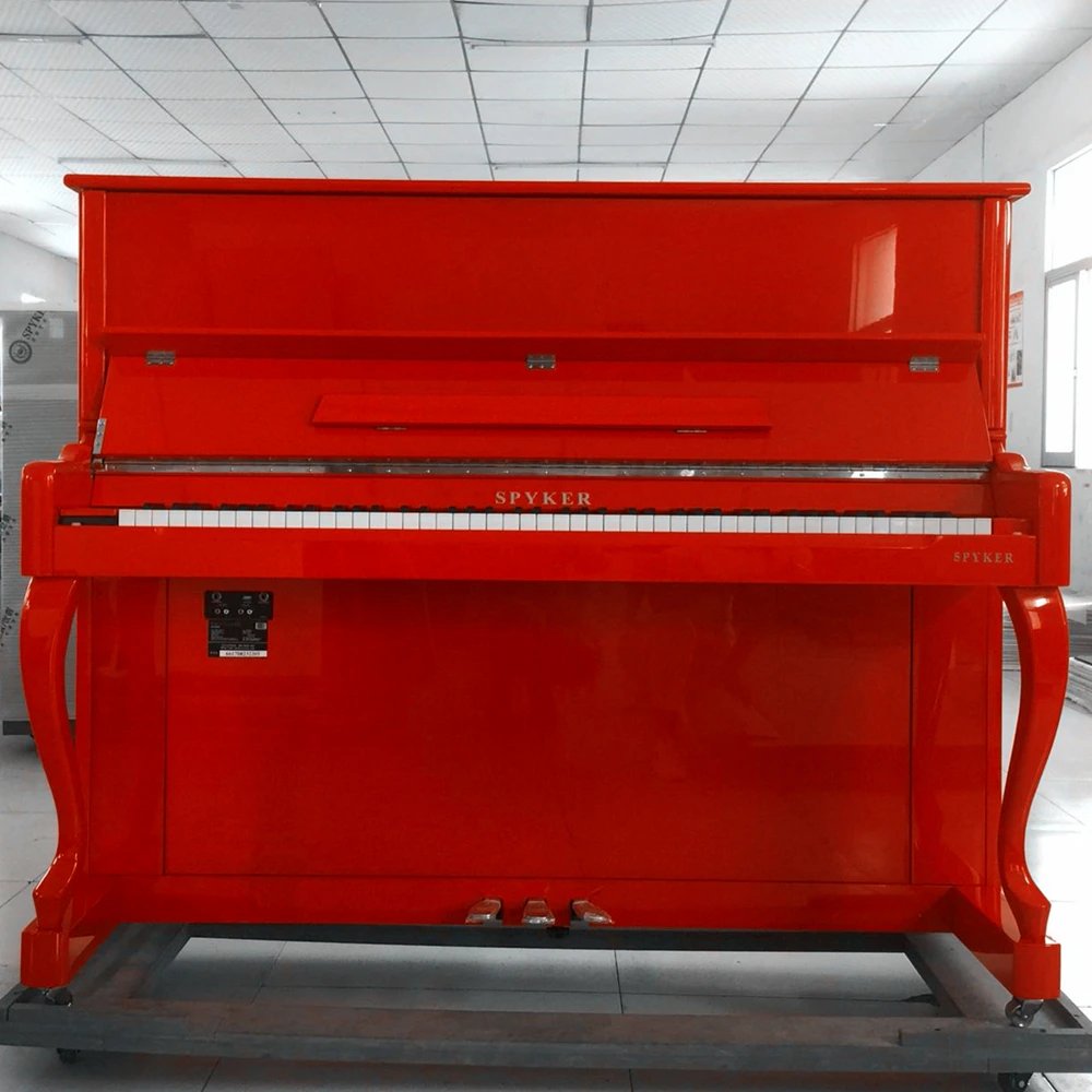 HD-L123 Upright 88 key Digital Piano Red Polish w/ Midi interface , electronic piano Touch Response Keys