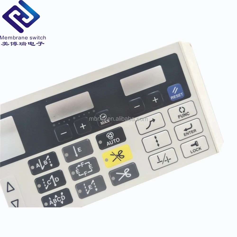 China diy screen printing self adhesive Lexan polycarbonate membrane keypad overlay