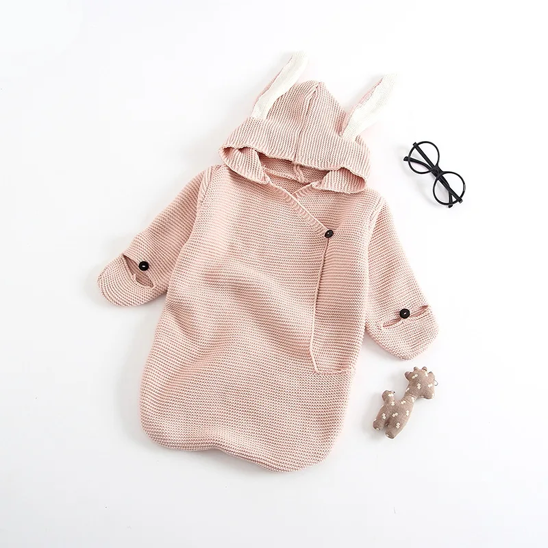 
BKD Cute Rabbit Cartoon Baby Sleeping Bag Blanket Wrap Bedding Envelope For Newborns 