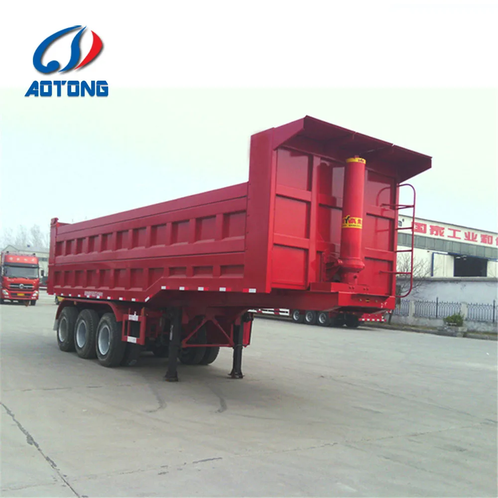 Direct selling 20 cbm 2 axles dump trailer/rear tipping trailer for sale