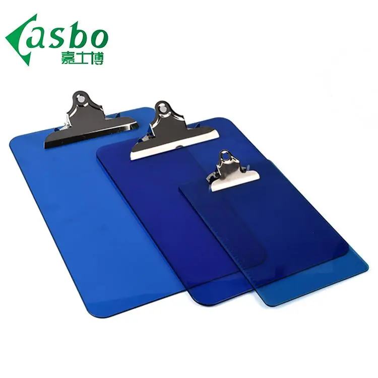 Color clear clip bulk clipboards folder single plastic clipboard