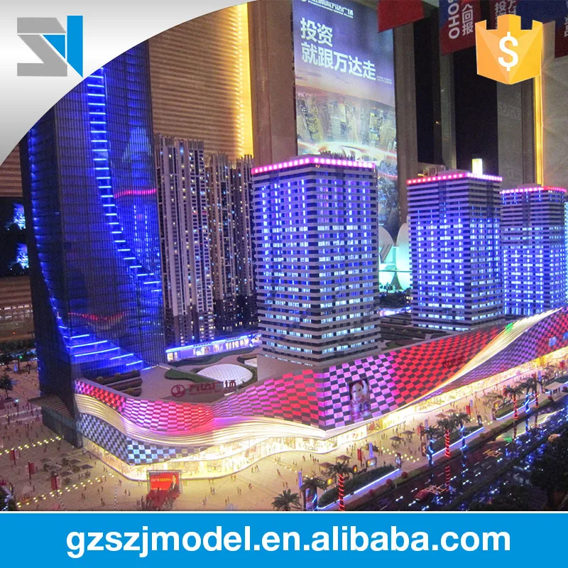 
Great Maquette ,2d Autocad Drawings Service with Scale model With LED lidghts for Real EState 
