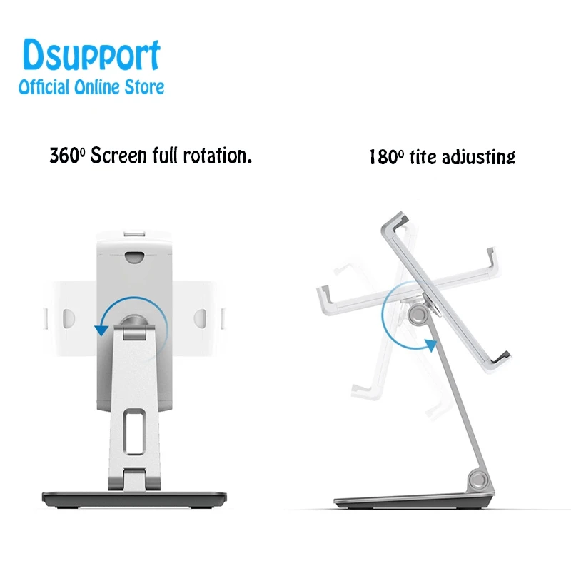 Держатель для планшета Full Motion 4-13 дюймов, универсальная Складная подставка для смартфона и мобильного телефона, ленивый держатель для планшета и ПК