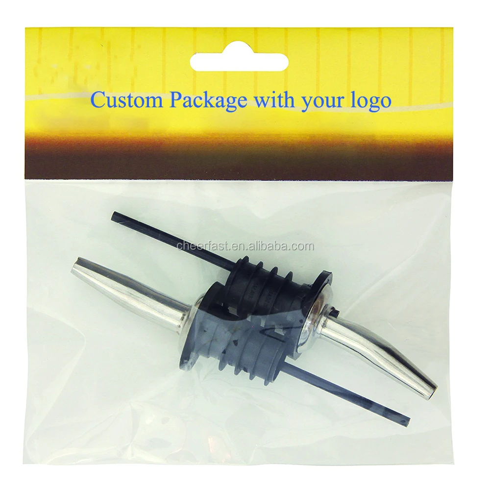 Bar Tools Speed Mixed Drinks Metal Silver Whiskey Liquor Pour Stainless Steel Olive Oil Red Wine Bottle Pourer Mouth Spouts