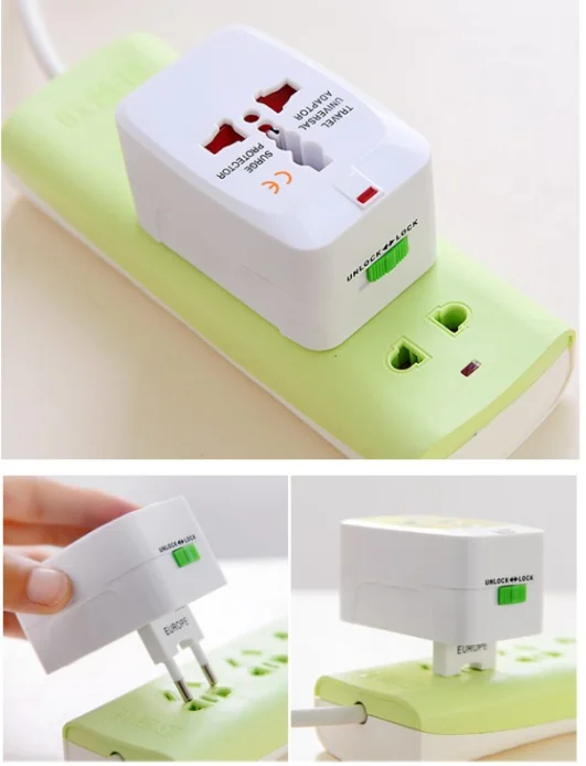 2017 New year gift ideas promotion ce certification swiss world travel adaptor