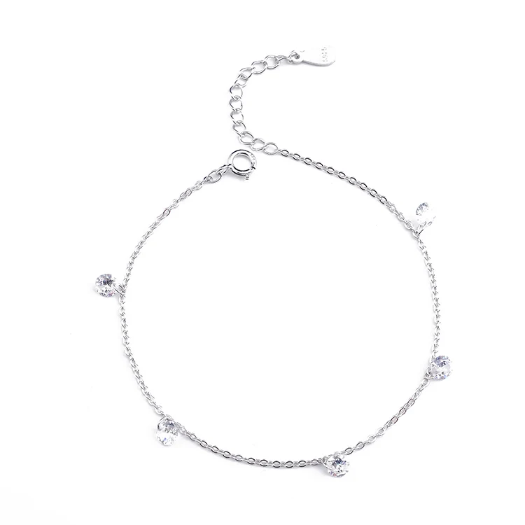 Baoyuan 925 Sterling silver Bracelets Handing CZ charm Fashion Jewelry CAB3135