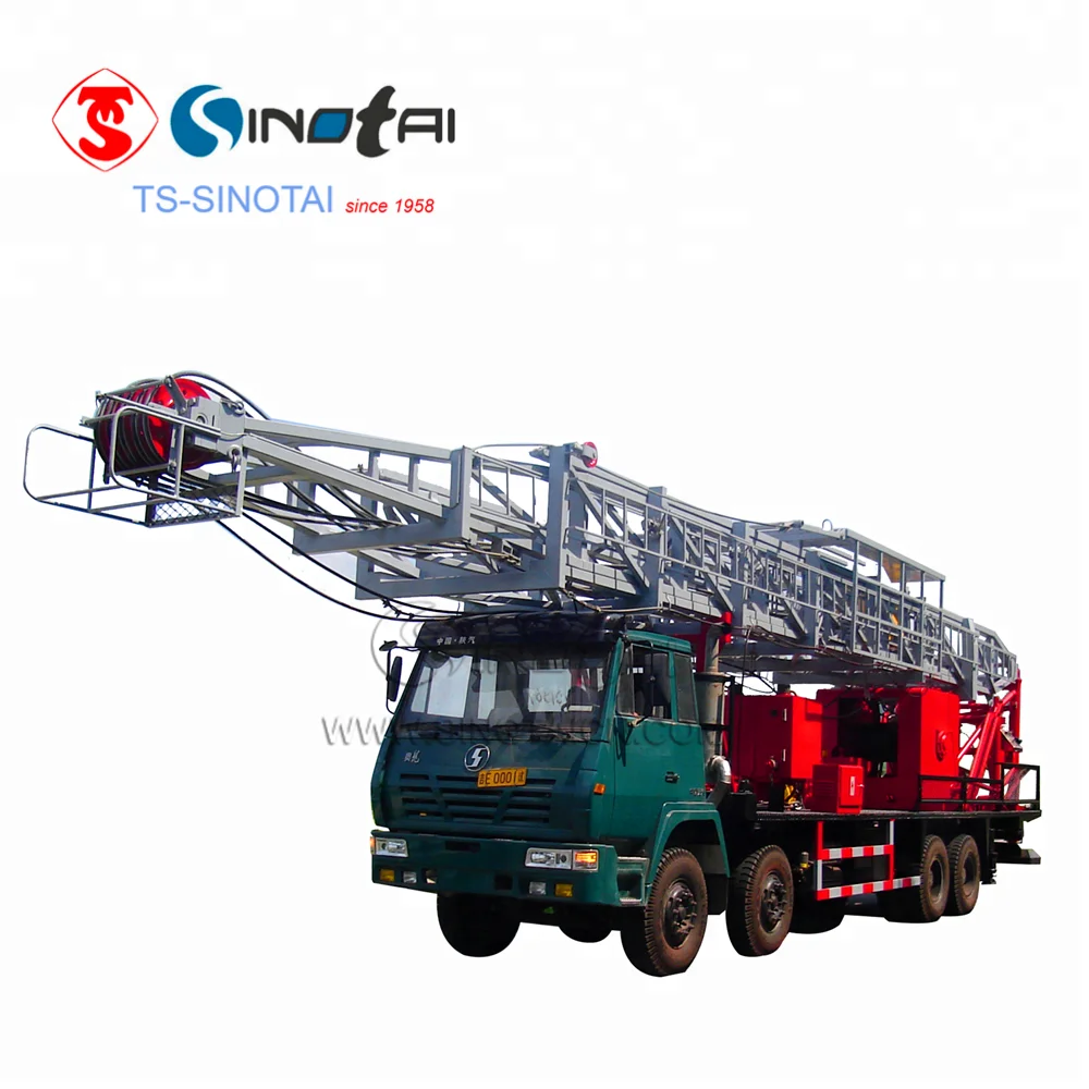 Лидер продаж! По Стандарту API для бурения нефтяных скважин сервис буровая установка, смонтированная на грузовом автомобиле, 250HP XJ250 капитального ремонта скважин/потянув за блок