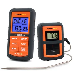 ThermoPro TP-07C Wireless Remote Digital Cooking Food Meat Thermometer for Grilling Oven Kitchen Smoker BBQ Grill Thermometer