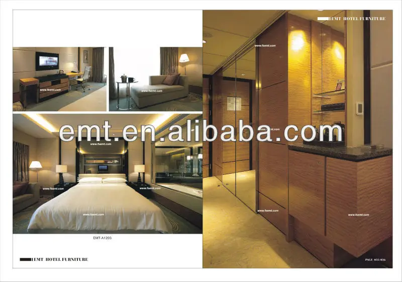 Fashion Modern Hotel Furniture Bedroom Set Solid Wood Wood Beds for Hotel Bedding Room Set Antique Factory Manufacturer Wood