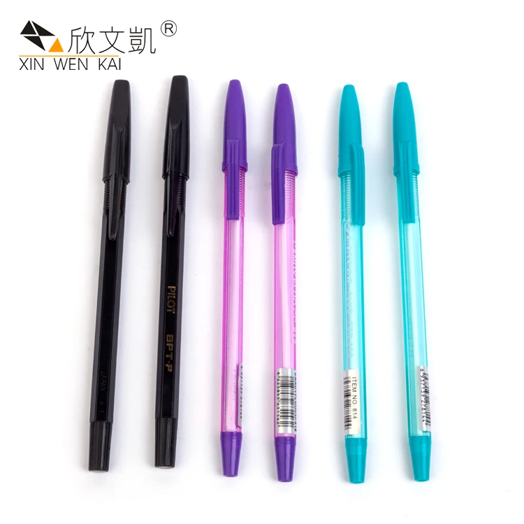 
Promotional Cheap Simple Ballpoint Pen Clear Plastic Ball Point Pen 