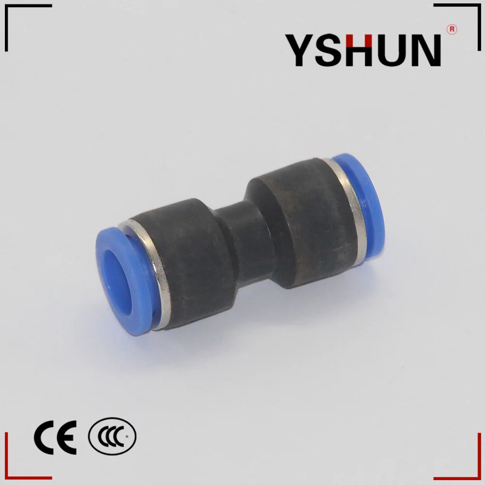 Yshun пук из искусственной кожи серии быстросъемные Союза пуш-ап в пневматический штуцер для подключения PU шлангов из нержавеющей стали