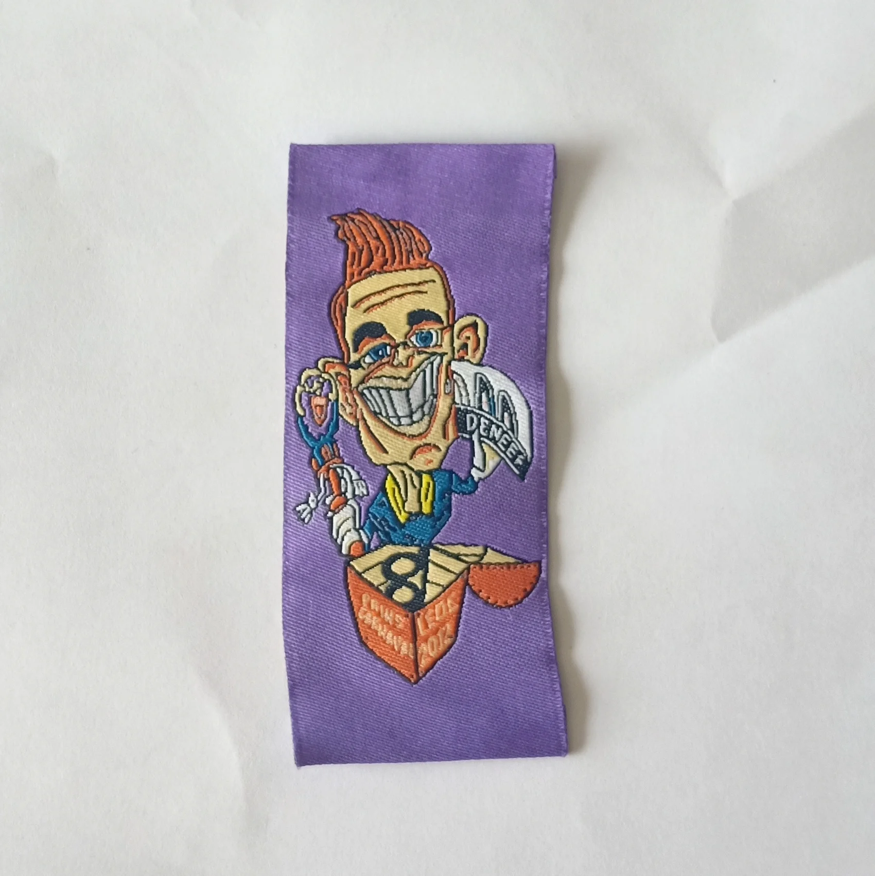 Wholesale  Woven Label for Clothing Apparel Main Label/FLAG LABEL