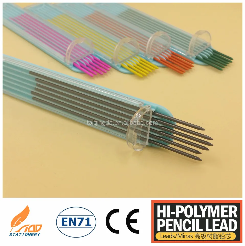0.3/0.5/0.7/0.9/1.3/2.0mm color pencil lead manufacturer mechanical pencil refill