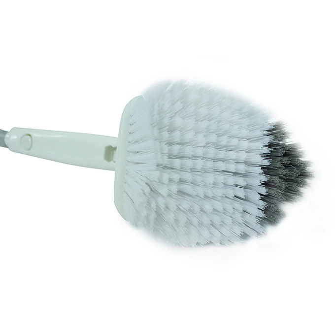 Multi-purpose triangle rotating head long handle telescopic kitchen cleaning brush bathroom floor corner brush