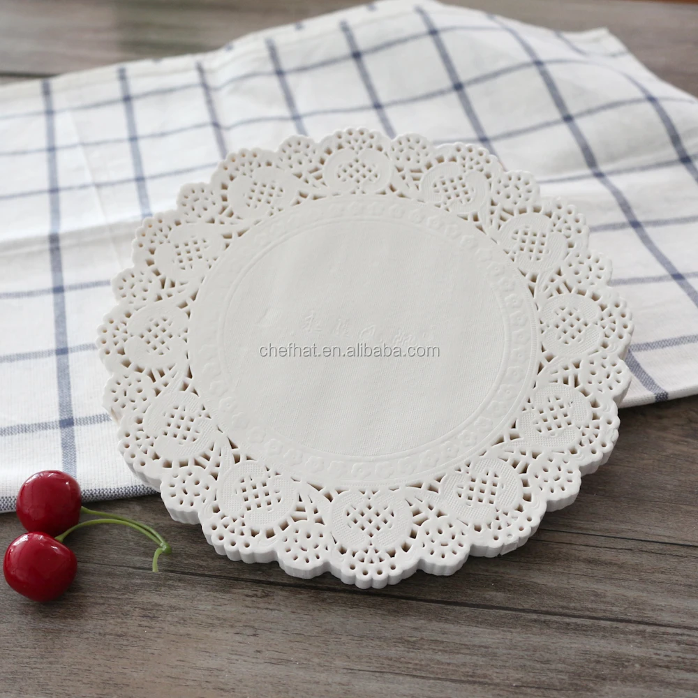 Paper tablecloth round white paper Lace doilies to cardmaking/art doyley/wedding card