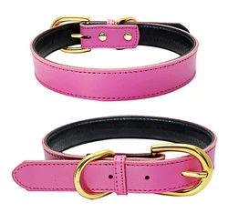 High Quality Adjustable Leather Dog Collar