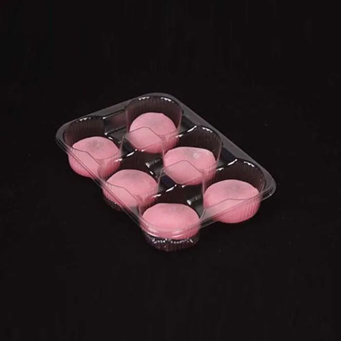 8 Holes Plastic Blister Cake Mochi Packaging Tray Customized Pastry Cookie Blister Tray Packaging