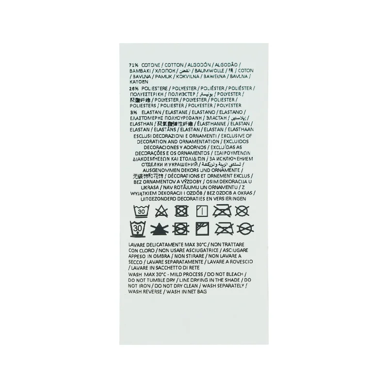 Woven Label Custom Logo Polyester And Cotton Garment Woven Label Patch Sew On Clothing For Bags Washable Main Labels For Garment