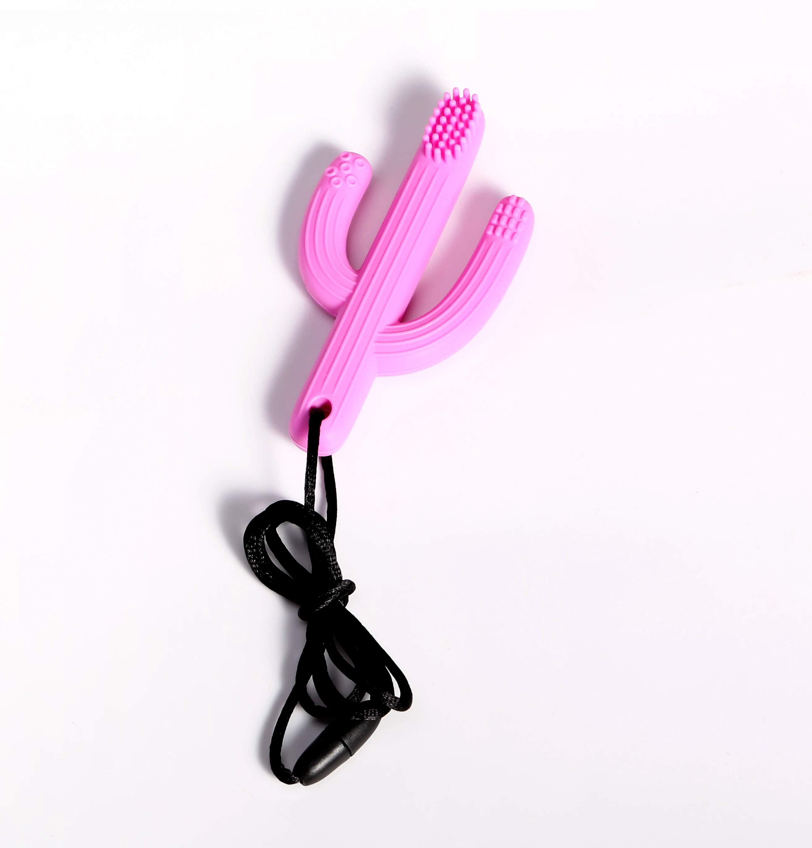 
New Design Bpa Free Food Grade Animal Silicone Baby Gloves Teething Toy Baby Cactus Toothbrush and Teether 