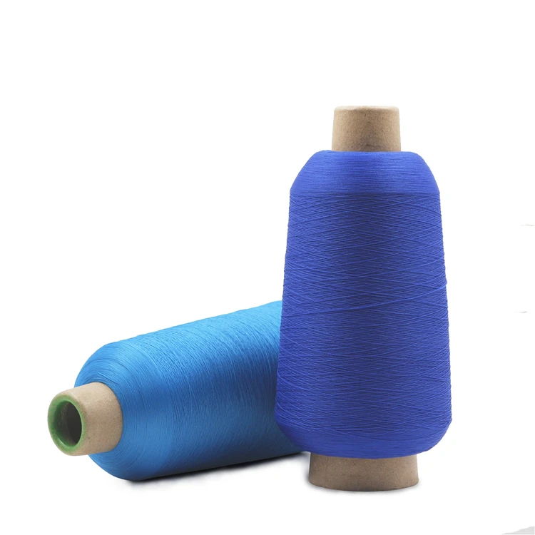 
210 stretch nylon tyre cord spandex covered yarn sock crochet rayon nylon low melting elastic yarn dope dyed fdy 