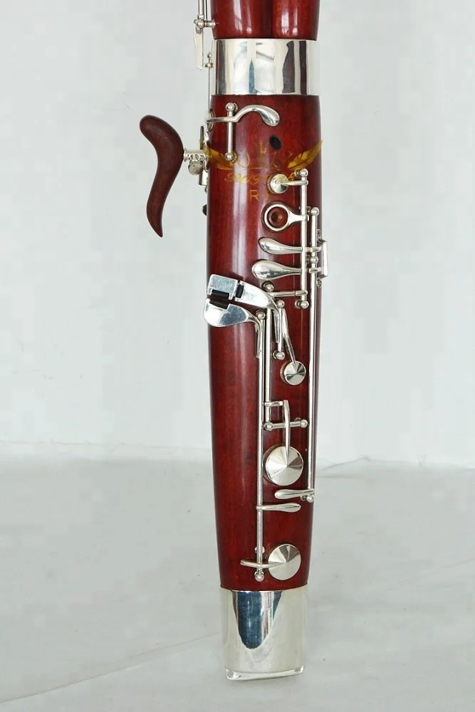 Roffee Adult Silver plated C tone Maple Wood Bassoon