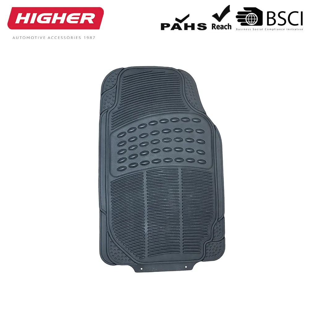 3-piece universal fit rubber car mat all weather protection anti slip auto floor mat PVC car mat