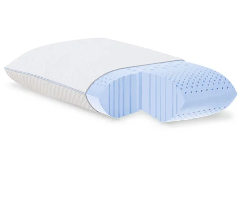 Department Stores Hot Sale Fresh Air Layer Breathable Perforated Gel Infused Memory Foam Pillow