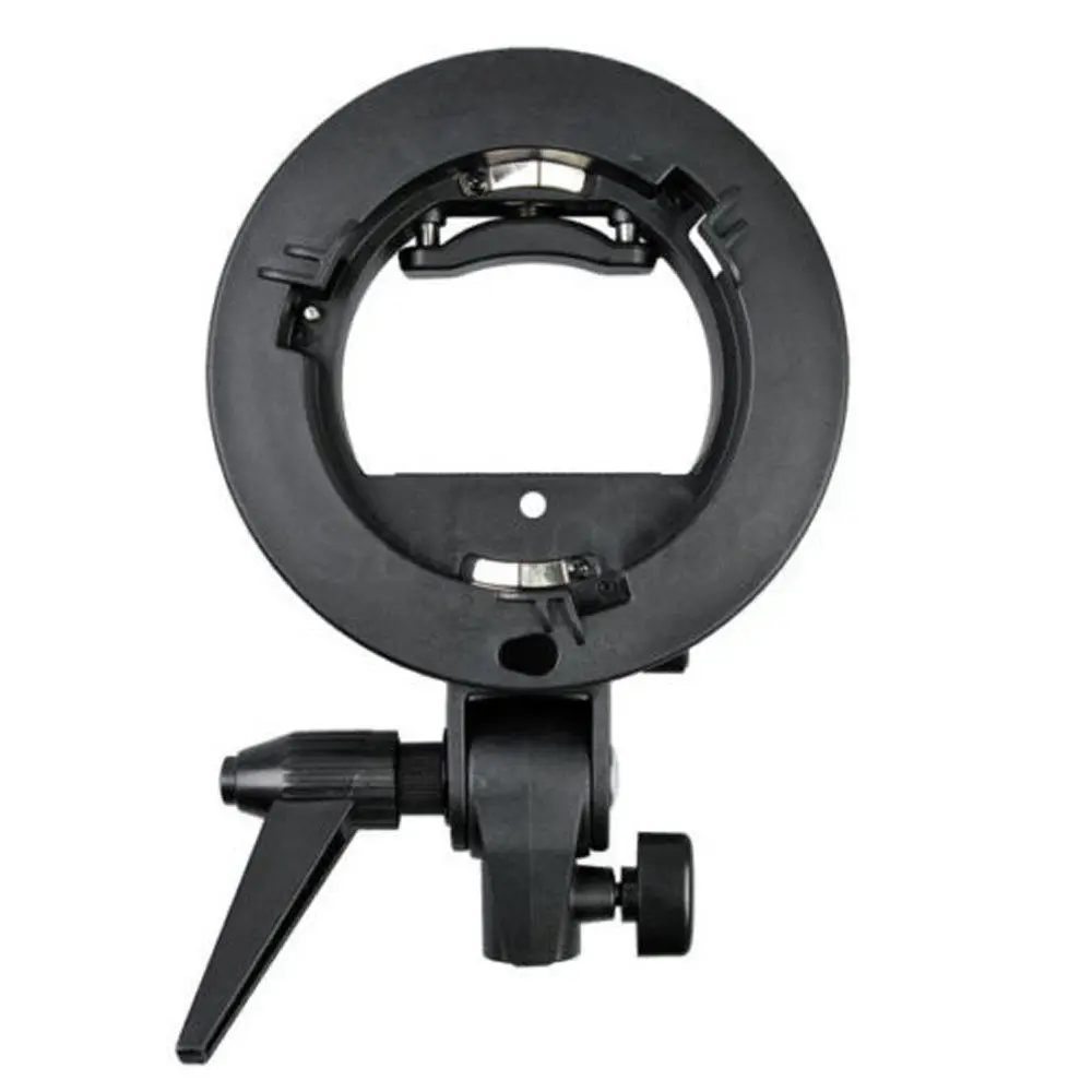 for Studio Photography Flash Diffuser S-Type Speedlite Bracket Bowens Mount Holder + 60 x 60cm Softbox