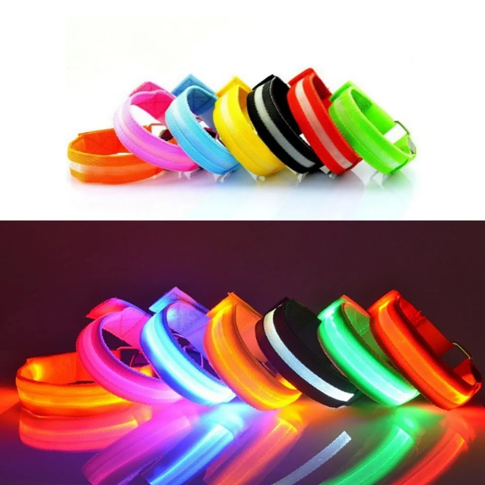 USB Rechargeable Led Sport Armband Flashing Led Wristband Led Bracelets Safety Light for Night Running