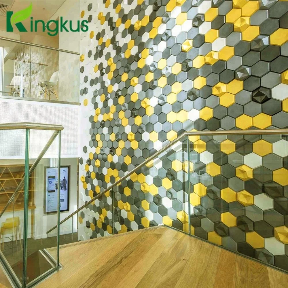 
3D Edgy soundproof material 3D wall panel 