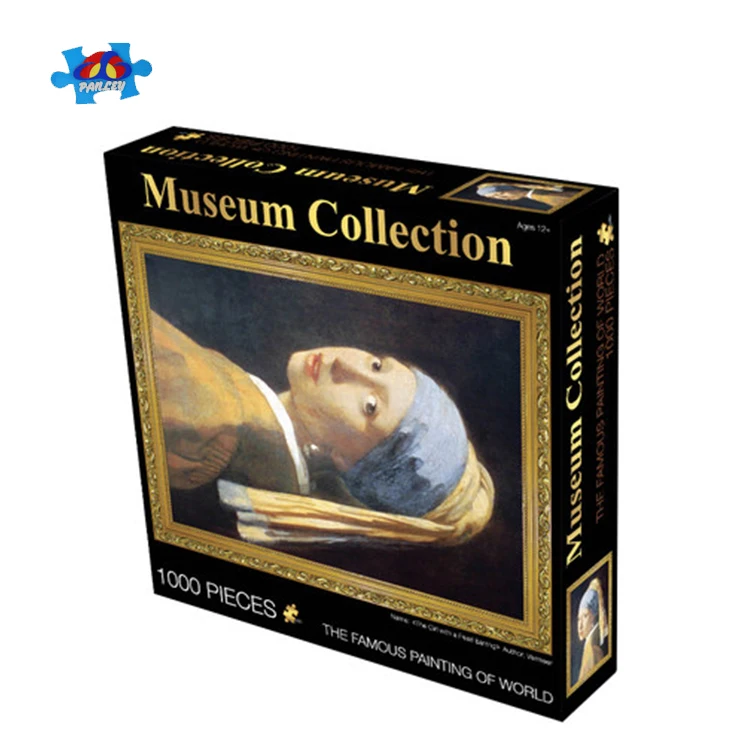 DIY Educational Toy Kids Puzzle Game Paper Cardboard Jigsaw Puzzle with Puzzle Box