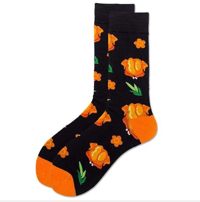 Fashion Turkey socks cheese tube socks French fries ladies socks