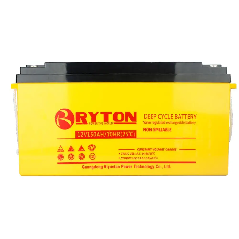 Ryton хорошее качество 12 В 150ah батареи SLA для 500wp дома солнечной системы