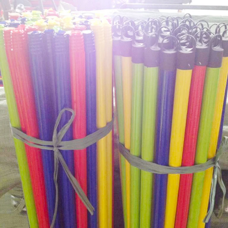 China factory wholesale High Quality sri lanka plastic broom 90cm-120cm Size broom handle Broom Sticks for clean room