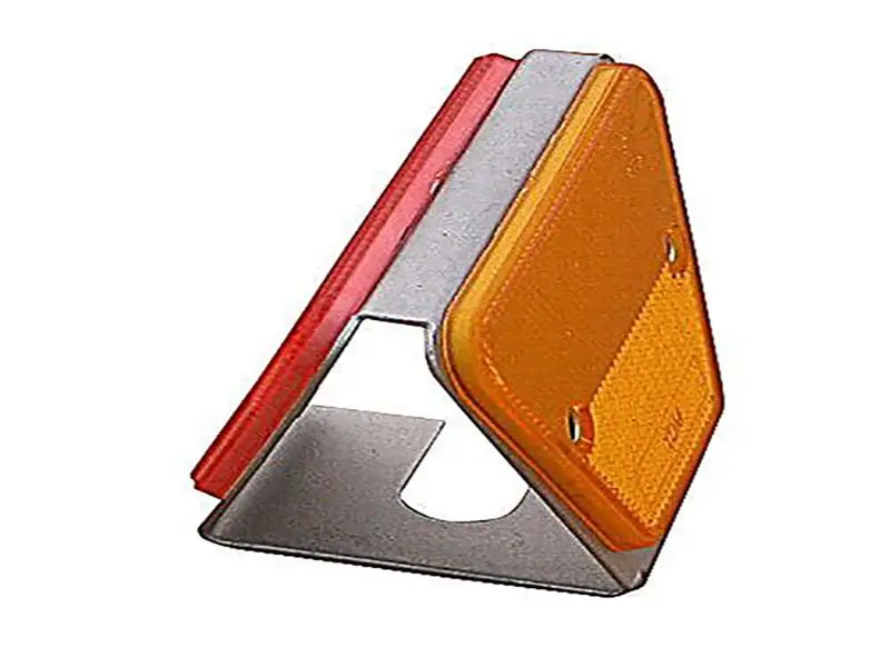 two reflector double-sides support orange Reflective zinc plating delineator road safety signs