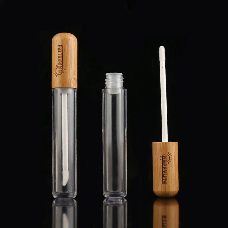 5ml Eco Friendly Lip Gloss Containers Tube Packaging 5ml Mini Bamboo Lipstick Tube
