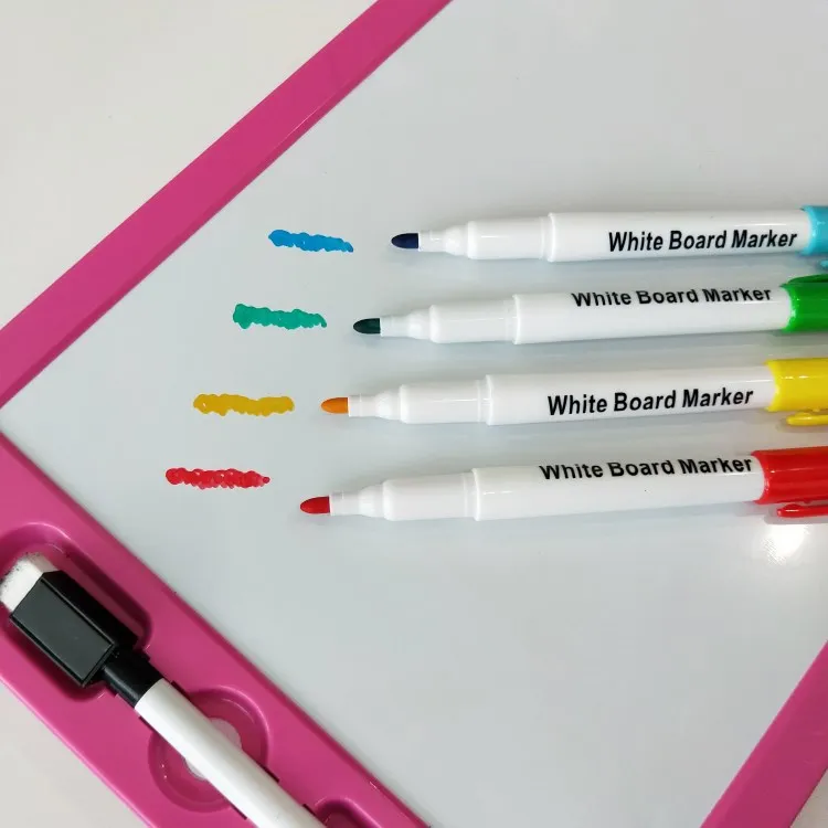 10 pack vivid color plastic tube wipe clean whiteboard marker pen