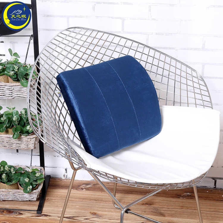 2018 новейший дизайн терапевтическая поддержка талии 100% полиэстер автомобиль/офис массаж пены памяти поясничная подушка