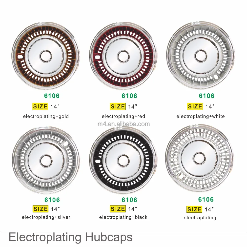 Bicolor luxury electroplating hubcap car wheel Cover