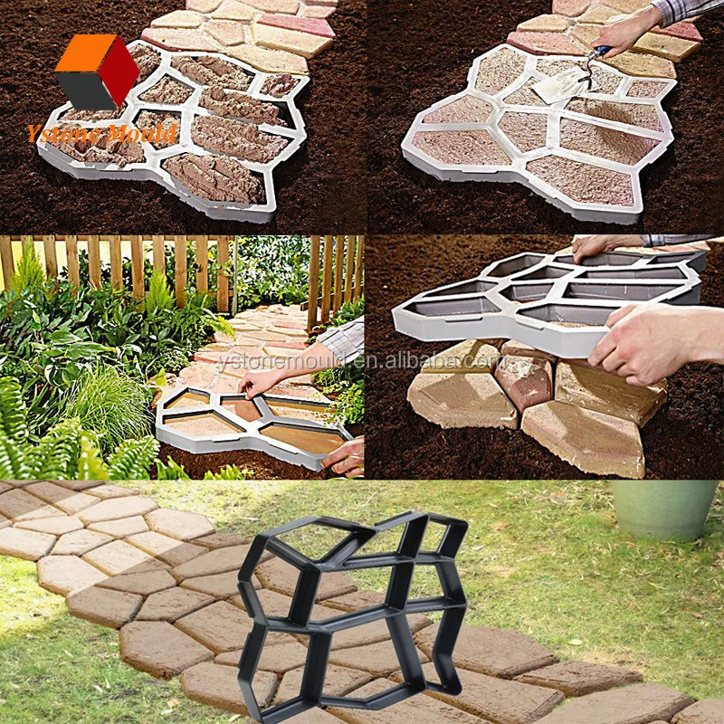 DIY Plastic Path Maker Mold Alibaba New Path Pavement Molds for Making Pathways