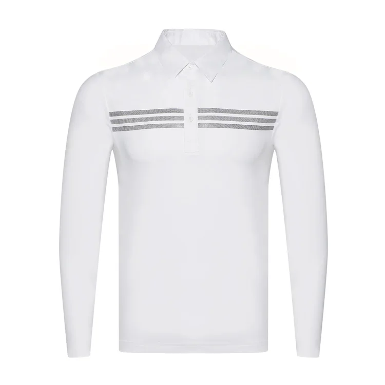 Wholesale Long Sleeve Winter Clothes customized logo Golf Men Shirt  for autumn and winter golf wear