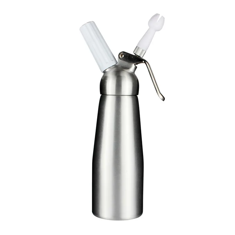 Aluminum Whipper Cream Dispenser Whipper  plastic  Decorating Nozzles + plastic Holder (0.5L)cream whipper