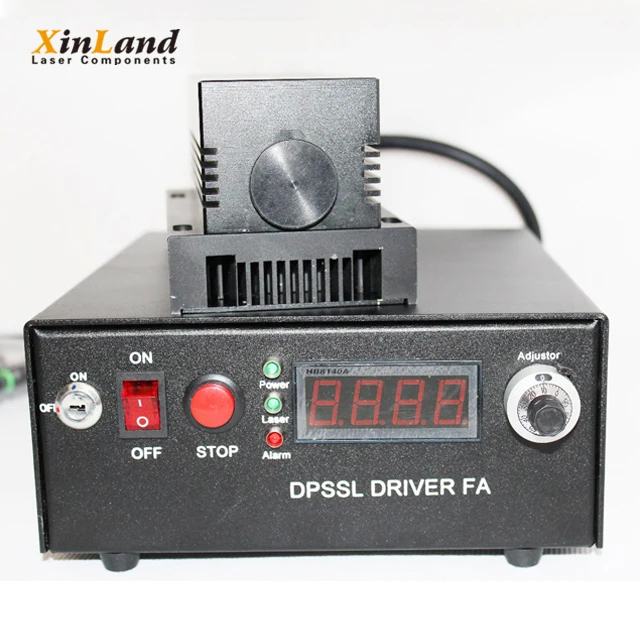 532nm Long Distance Green Laser DPSS Module 1W 2W Burning Laser