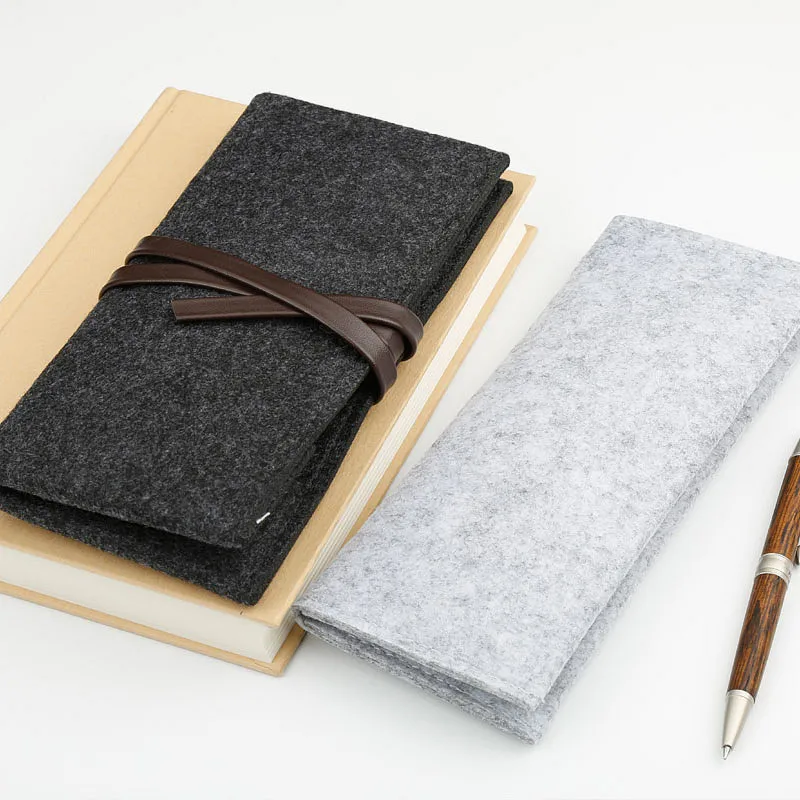 Stationery Pouch Felt Pencil Case Bag Multi-functional Felt Pen Pouch