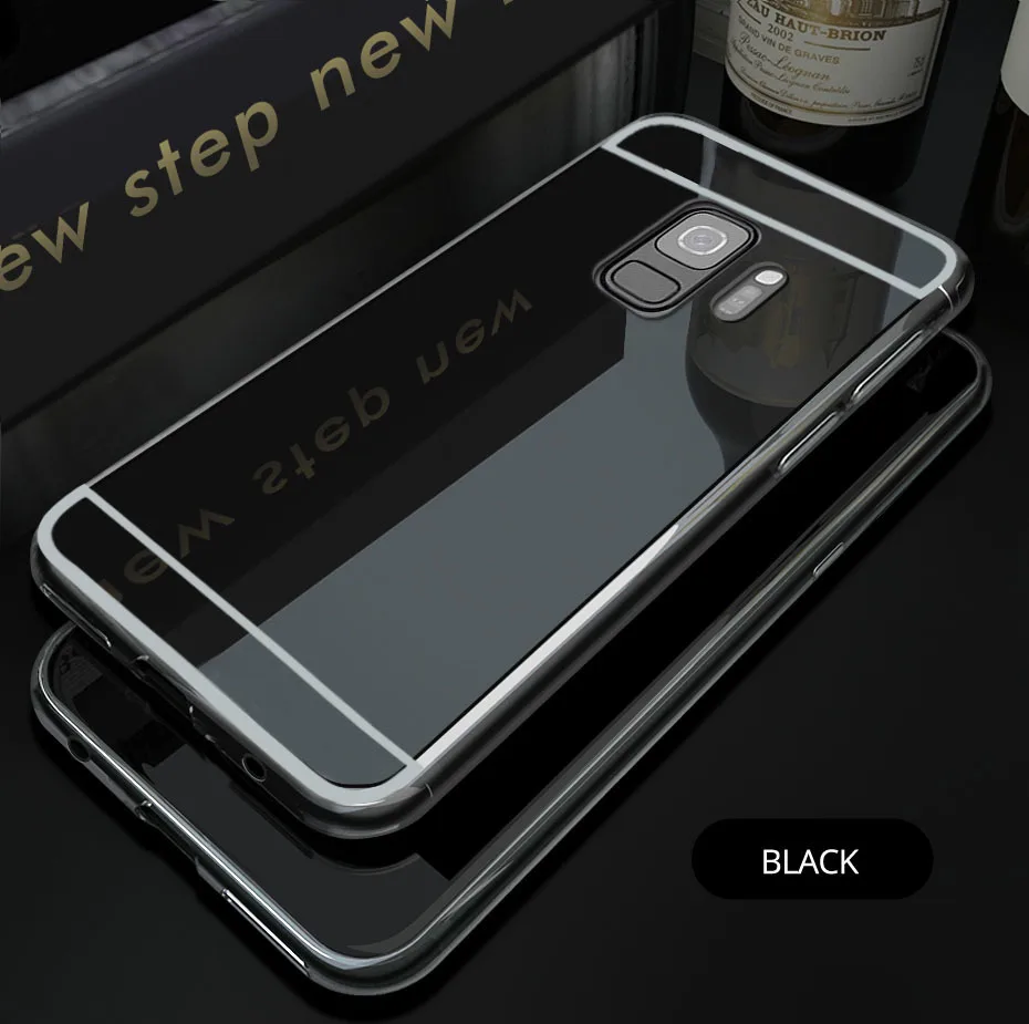 
Luxury Plating Soft TPU Smart Mirror Case for Coque Samsung Galaxy S3 S4 S5 S6 S7 S8 S9 S10 Edge Plus Clear Silicone Back Cover 