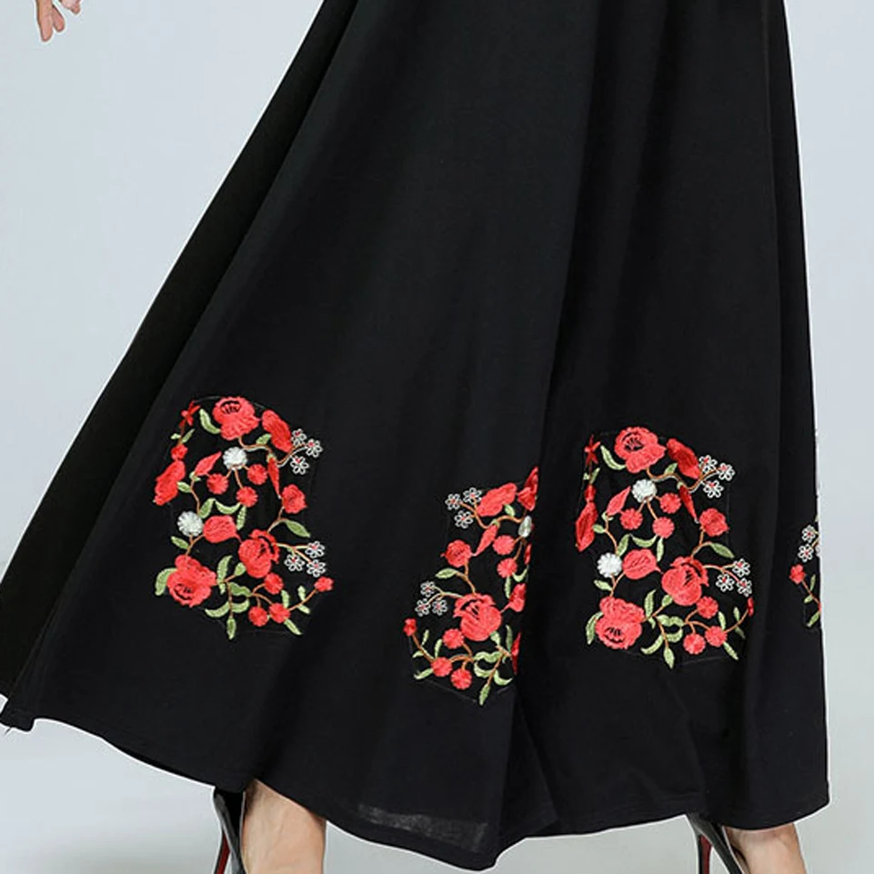 The Middle East Embroidery Robe Abaya Muslim Dress For Women