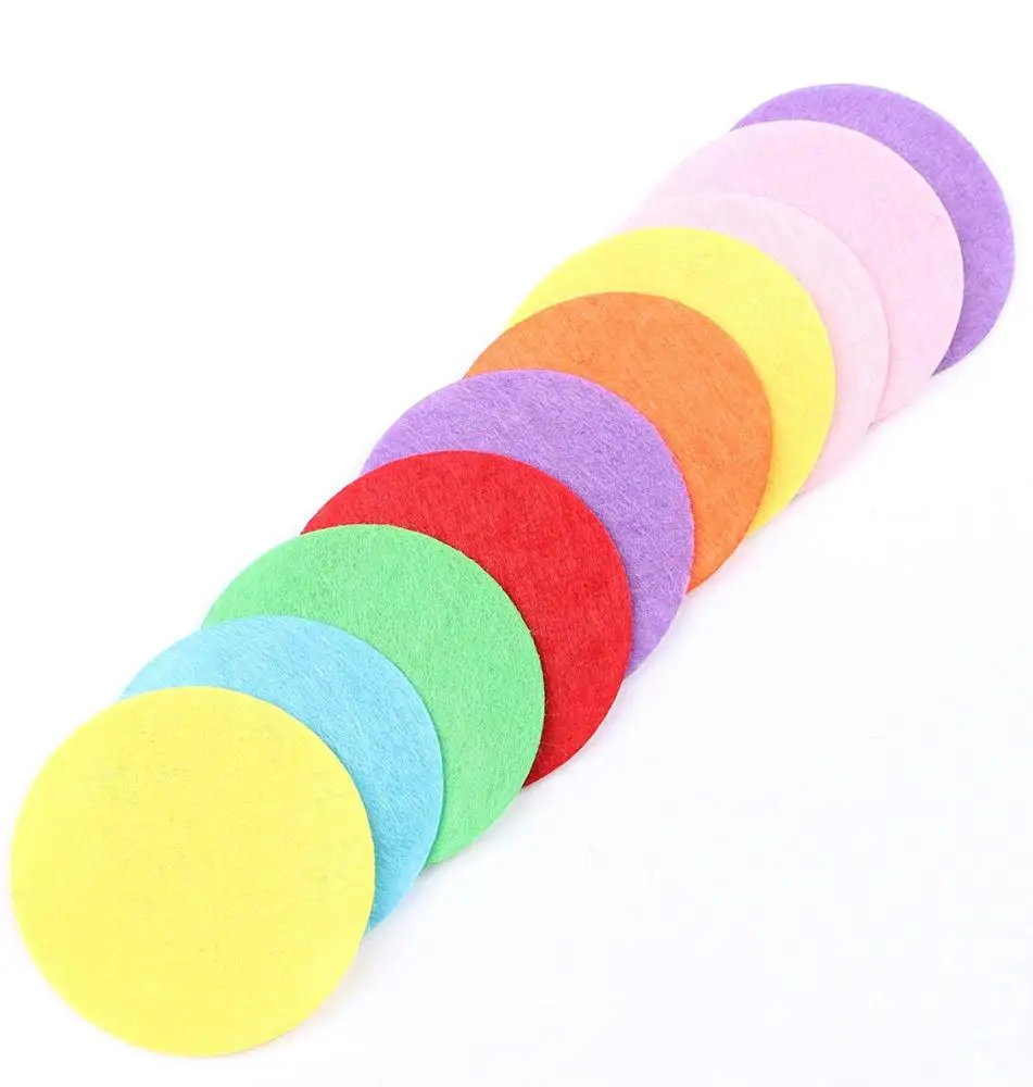 
felt circle diy bulk felt pads eco friendly ornaments die cut adhesive felt circles for craft 